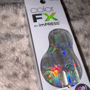 imPRESS Color FX Holographic Nail Tips — Rainbow Iridescent Finish